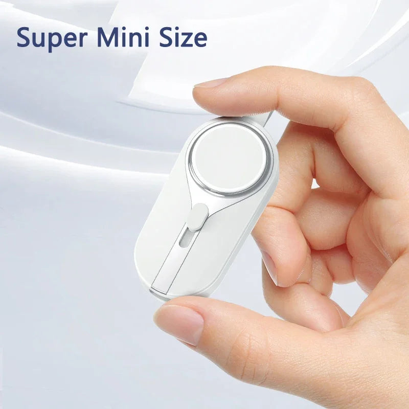 Zadsouk Mini Magnetic Power Bank Keychain - 2-in-1 Wireless Charger for Phone & Watch