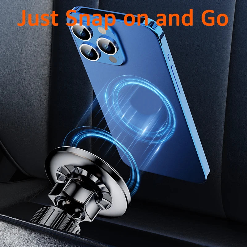 Magnetic Phone Holder Compatible With MagSafe Magnet Car Mount for iPhone 15 16 17 Xiaomi Car Air Vent Clip Mount GPS Brackets