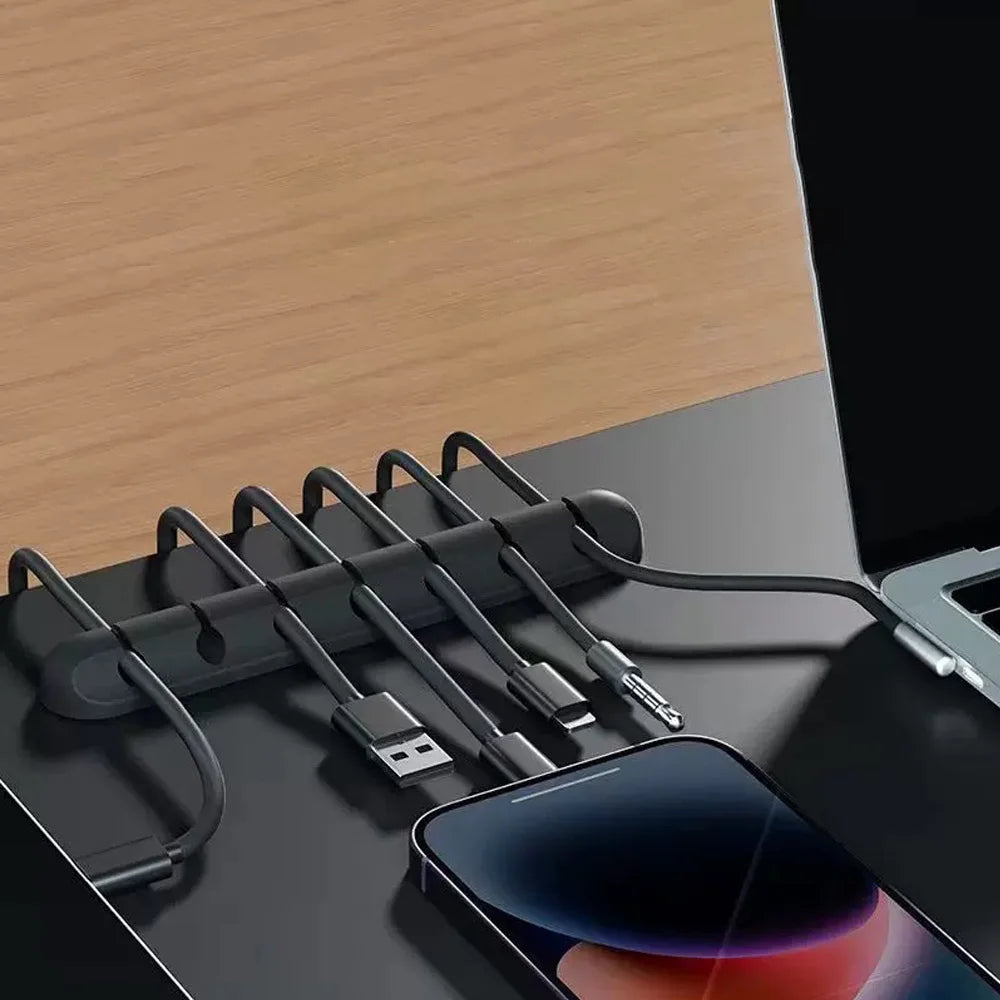 Zadsouk Adhesive Cable Clips - Desktop Cord & Wire Organizer