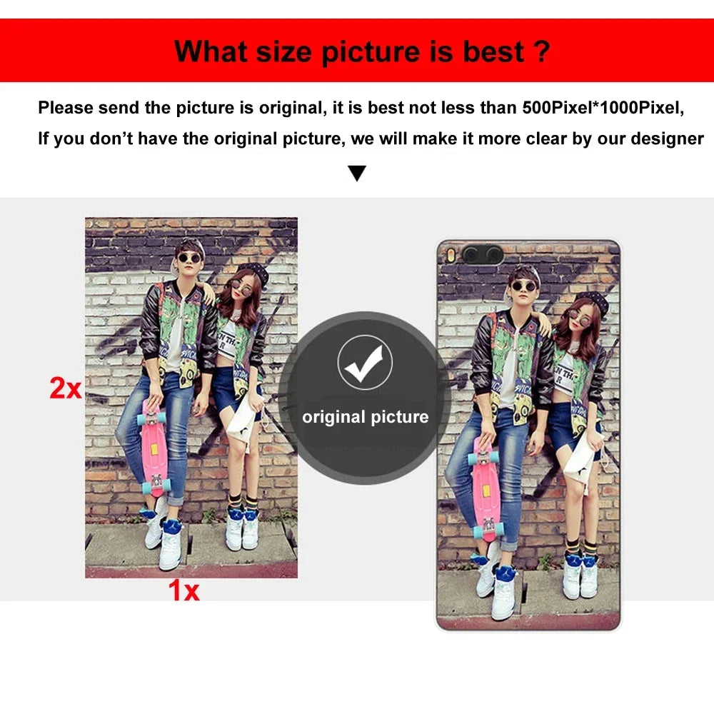 Zadsouk Custom Photo Print Phone Case - Personalized Picture Cover for iPhone