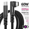 كابل USB C من LAIHONEN قطعة واحدة، 1 متر 2 متر 3 متر 10 أقدام، كابل نقل بيانات USB C وشحن سريع 60 واط PD لجهاز iPhone 15 15Plus 15Pro Max
