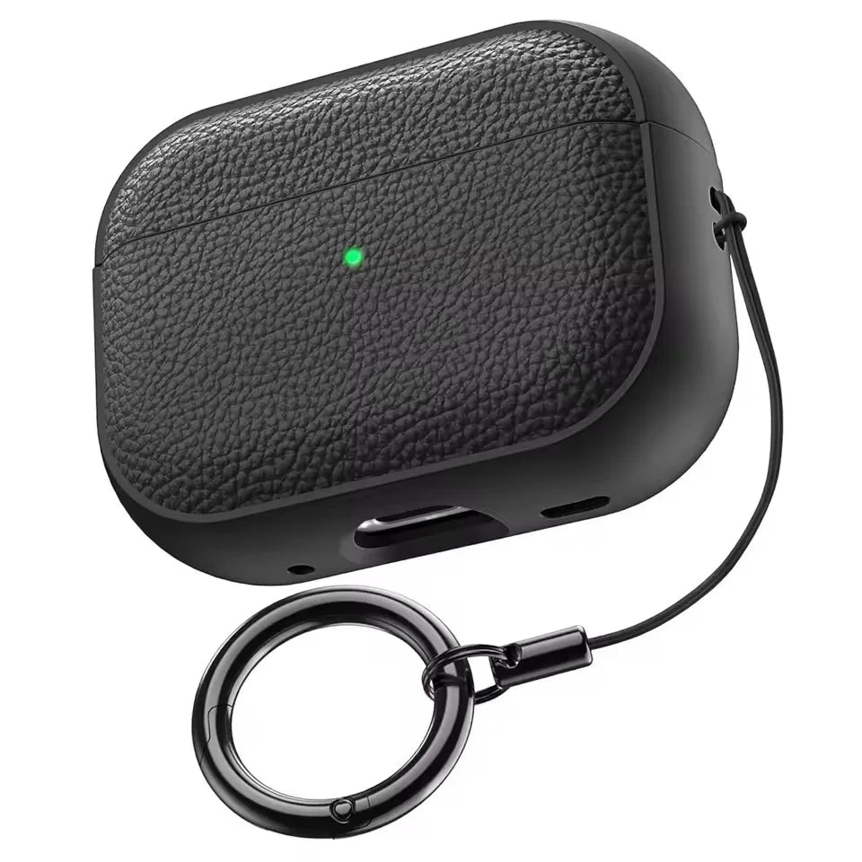 for AirPods Pro 3 Generation Leather Case with Keychain Cover Protective Sleeve for AirPods Pro3 Shockproof Cases Accessories