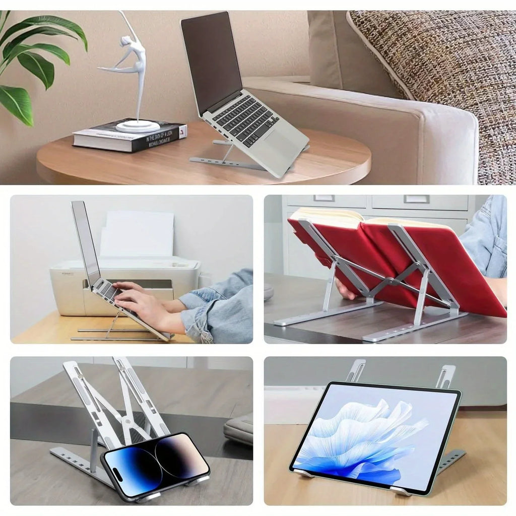 Zadsouk 6-Level Adjustable Laptop Stand - Foldable & Portable