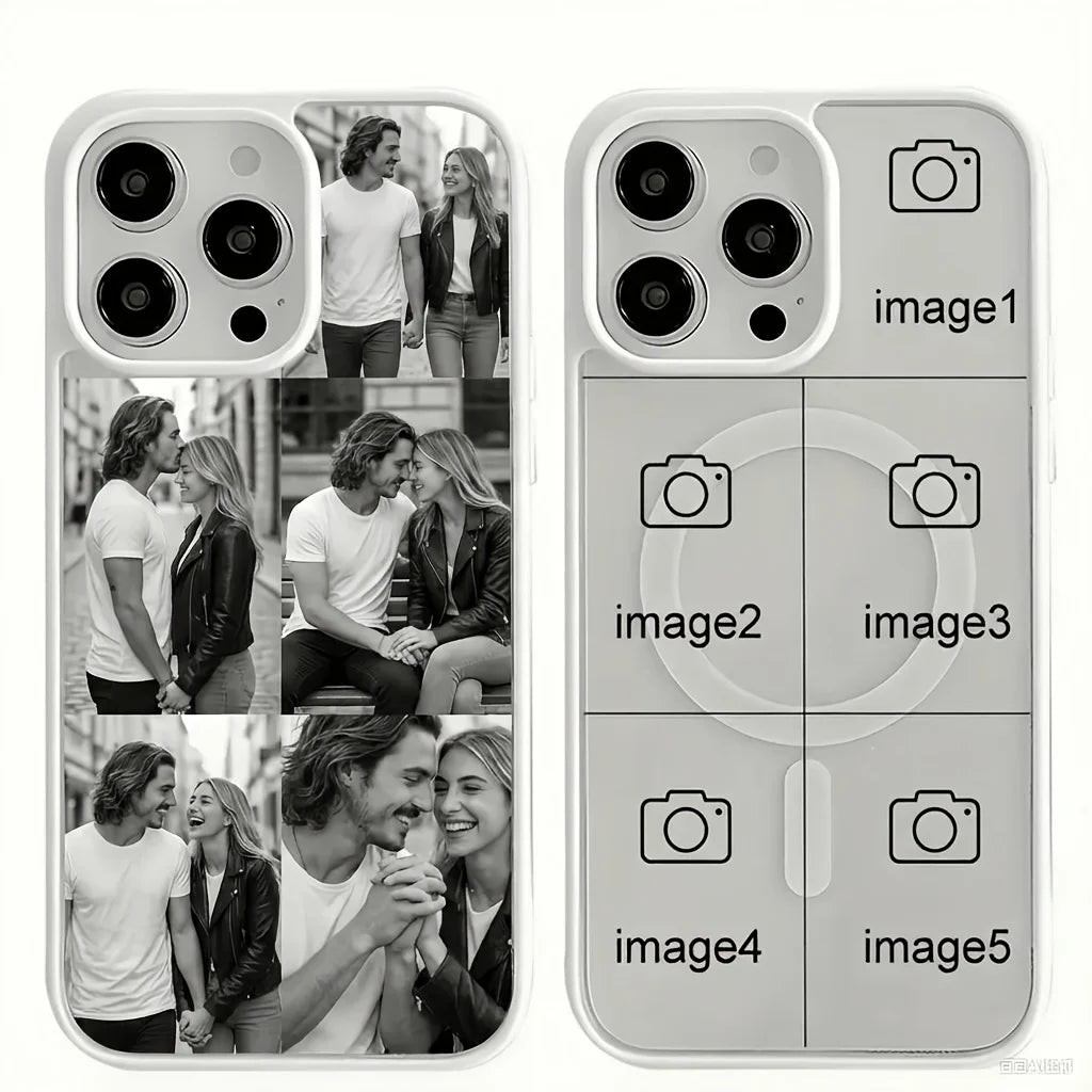 Zadsouk Custom Couples Photo Magnetic Phone Case - Personalized Picture Cover