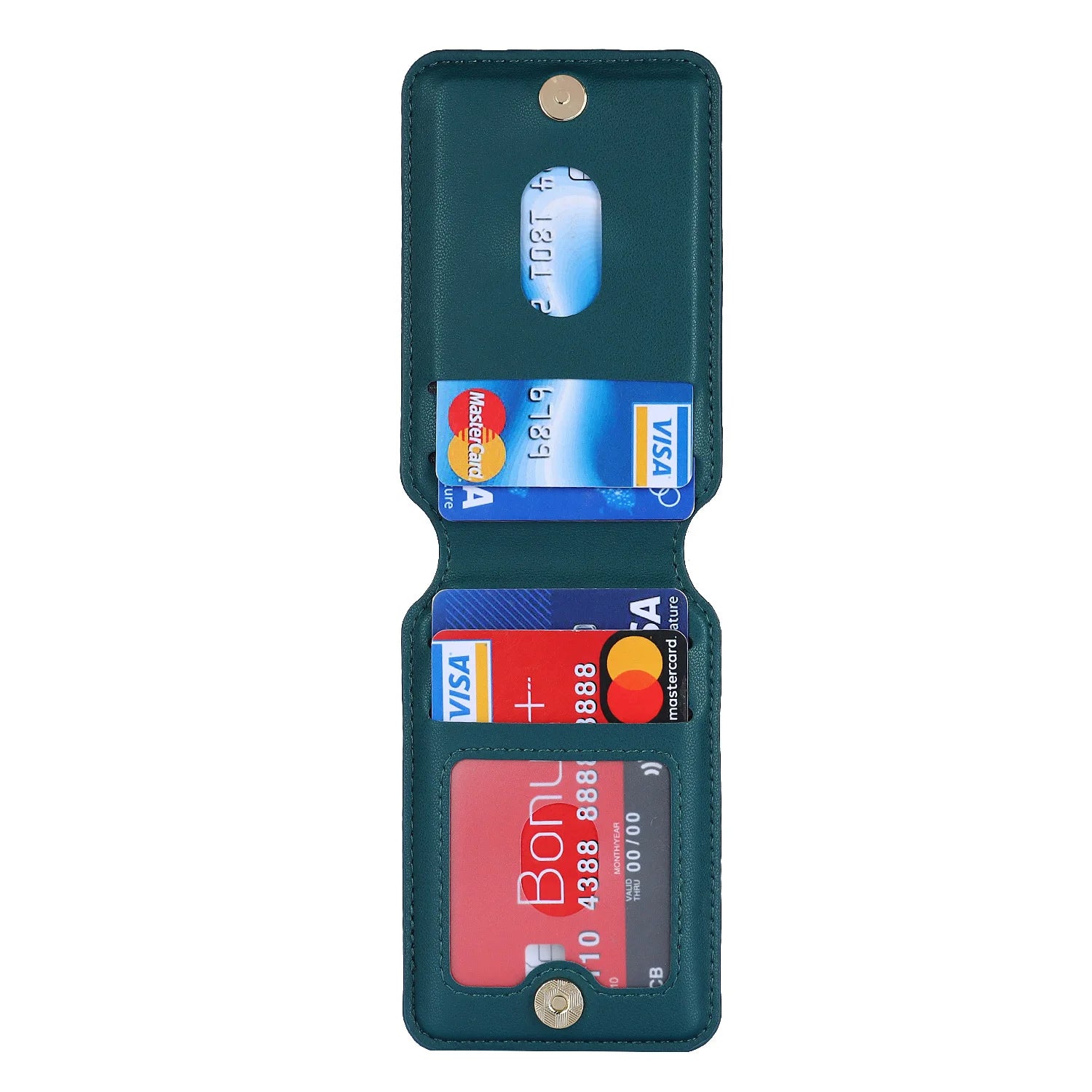 PU Wallet 3 Card Holder for Magsafe, Card Bag, Magnetic Fashion For Magsafe Case Wallet, iPhone 15 14,13 accessory With Gift