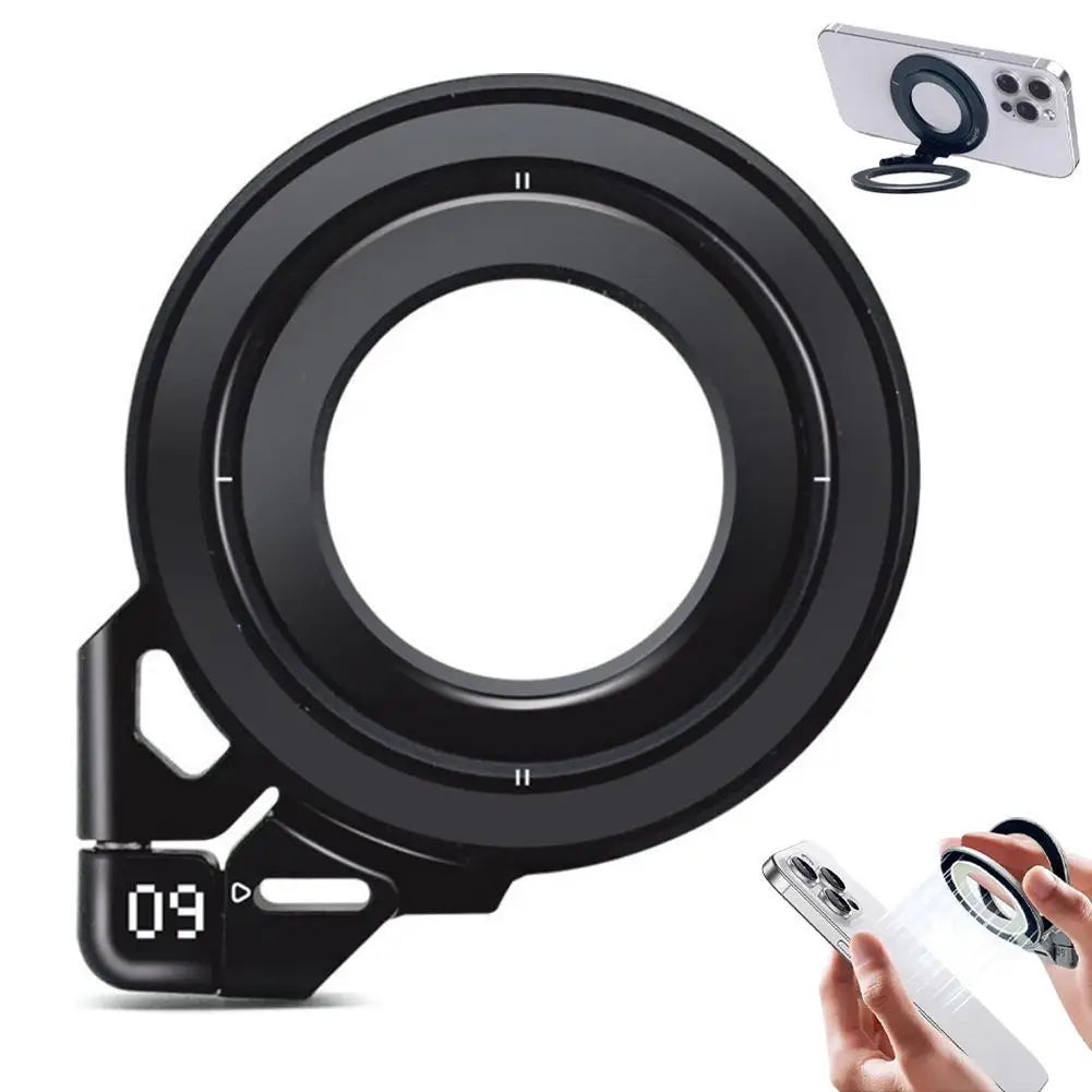 Zadsouk Foldable Magnetic Finger Ring Holder - Rotating Phone Stand