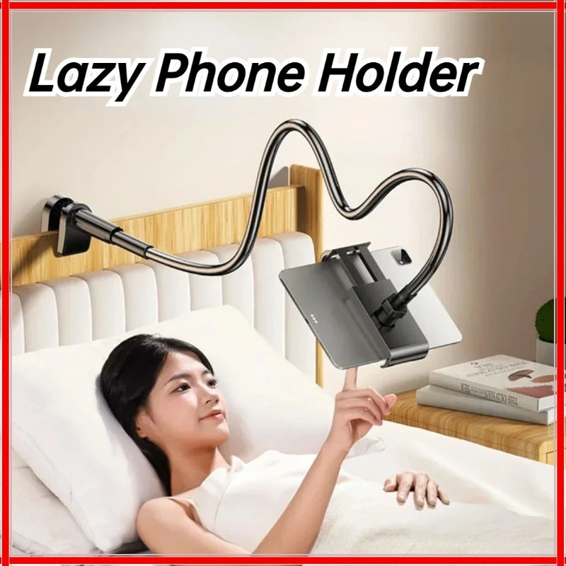 Zadsouk Flexible Gooseneck Tablet & Phone Holder - Bed & Desk Clamp Mount, 360° Rotating