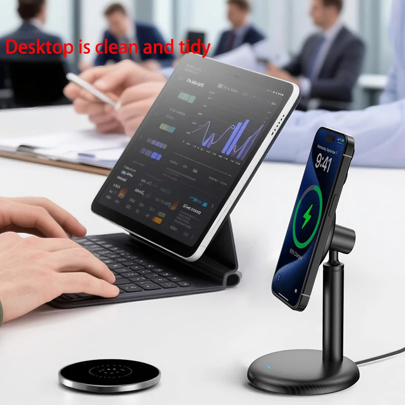 Zadsouk Qi2 Adjustable Arm Charging Stand - Magnetic Desk Charger