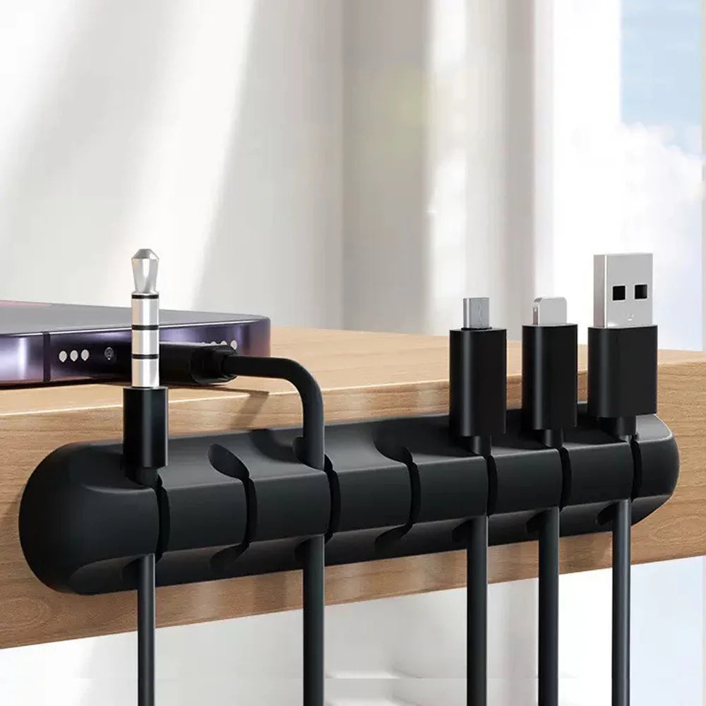 Zadsouk Adhesive Cable Clips - Desktop Cord & Wire Organizer