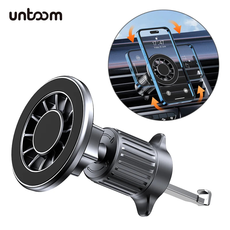 Magnetic Phone Holder Compatible With MagSafe Magnet Car Mount for iPhone 15 16 17 Xiaomi Car Air Vent Clip Mount GPS Brackets