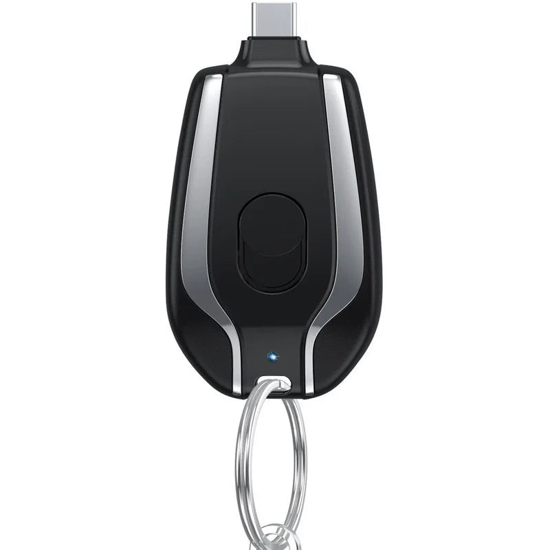 Zadsouk Mini Magnetic Power Bank Keychain - 2-in-1 Wireless Charger for Phone & Watch