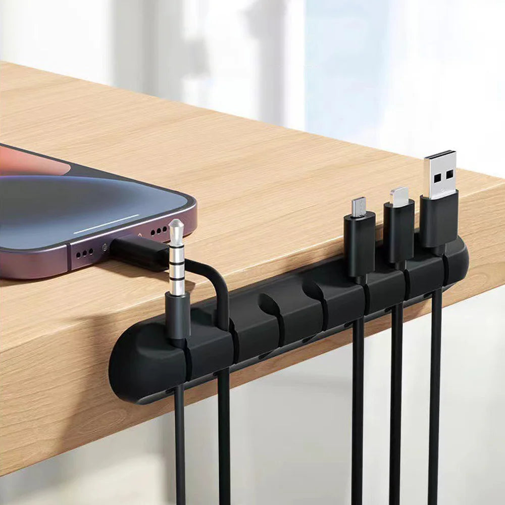 Zadsouk Adhesive Cable Clips - Desktop Cord & Wire Organizer