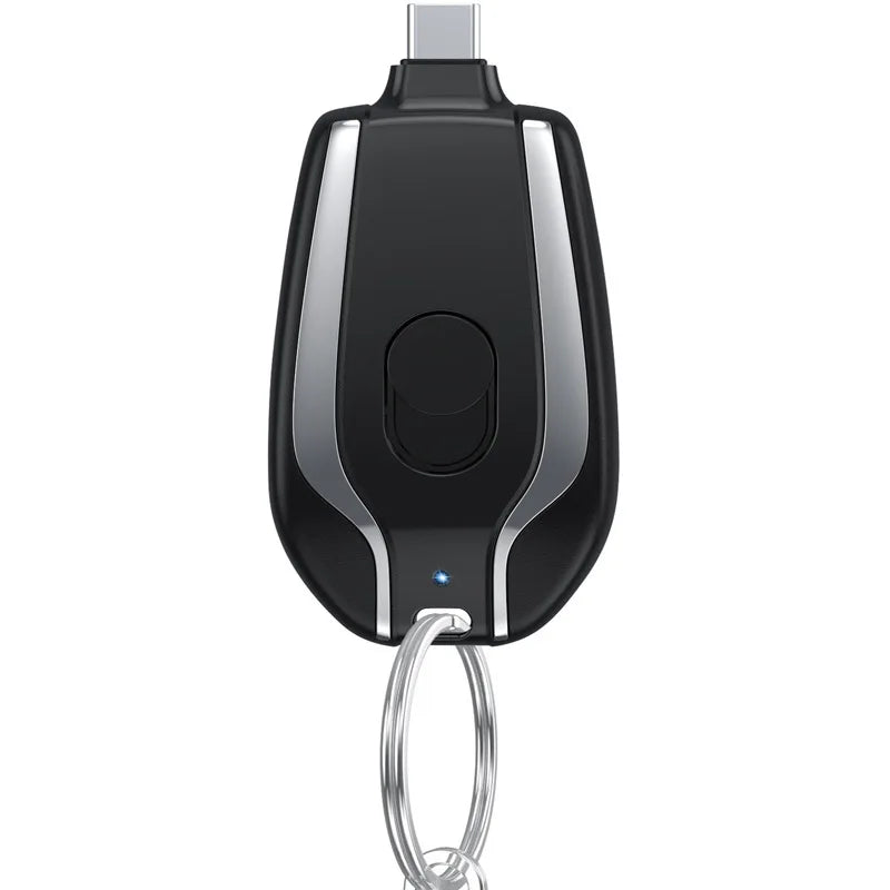 Zadsouk Mini Keychain Power Bank – Portable Emergency Charger for iPhone & Type-C