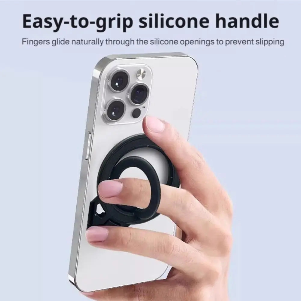 Zadsouk Foldable Magnetic Finger Ring Holder - Rotating Phone Stand