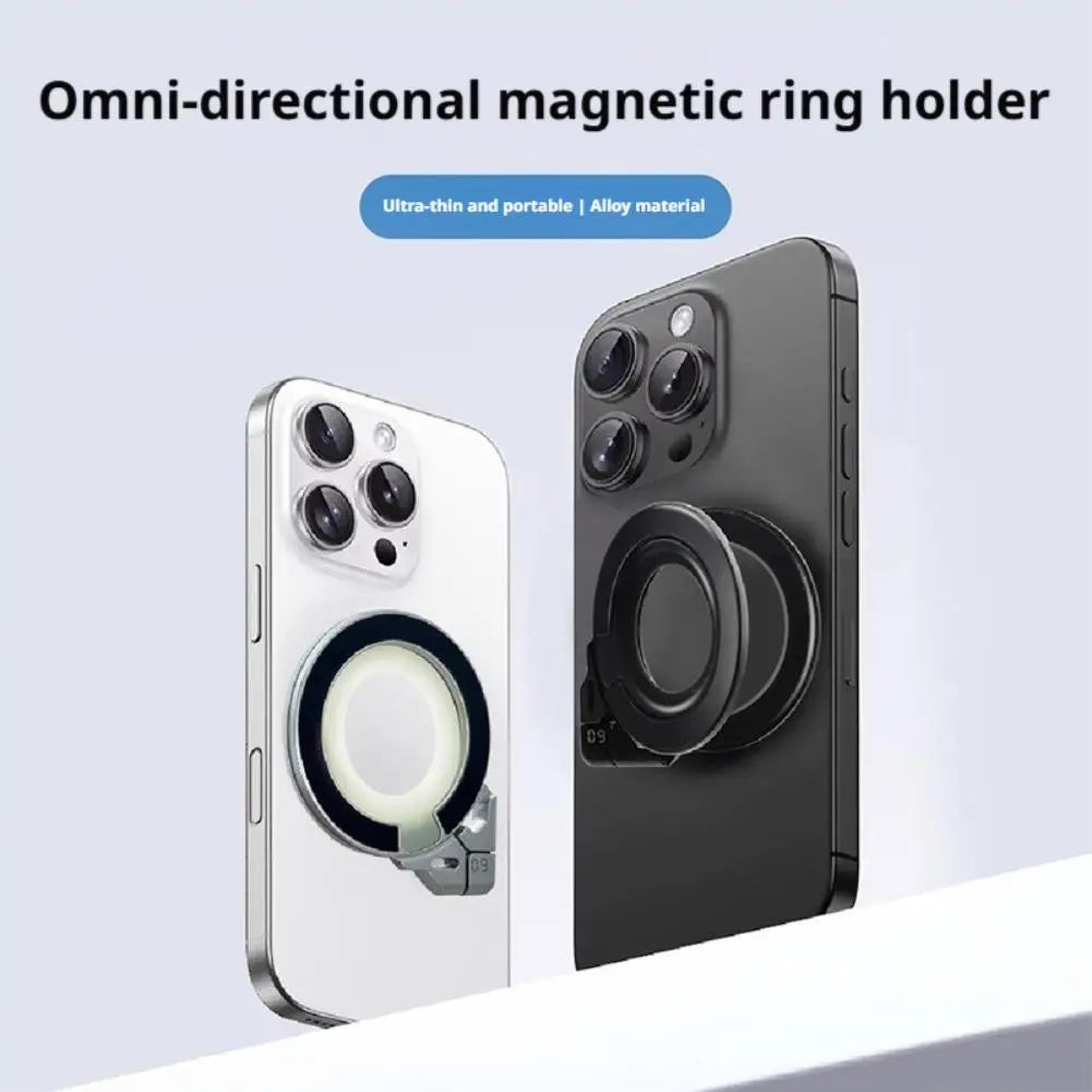 Zadsouk Foldable Magnetic Finger Ring Holder - Rotating Phone Stand
