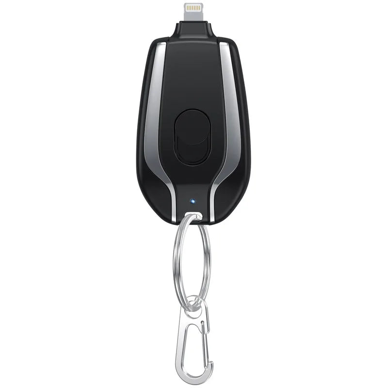 Zadsouk Mini Keychain Power Bank – Portable Emergency Charger for iPhone & Type-C